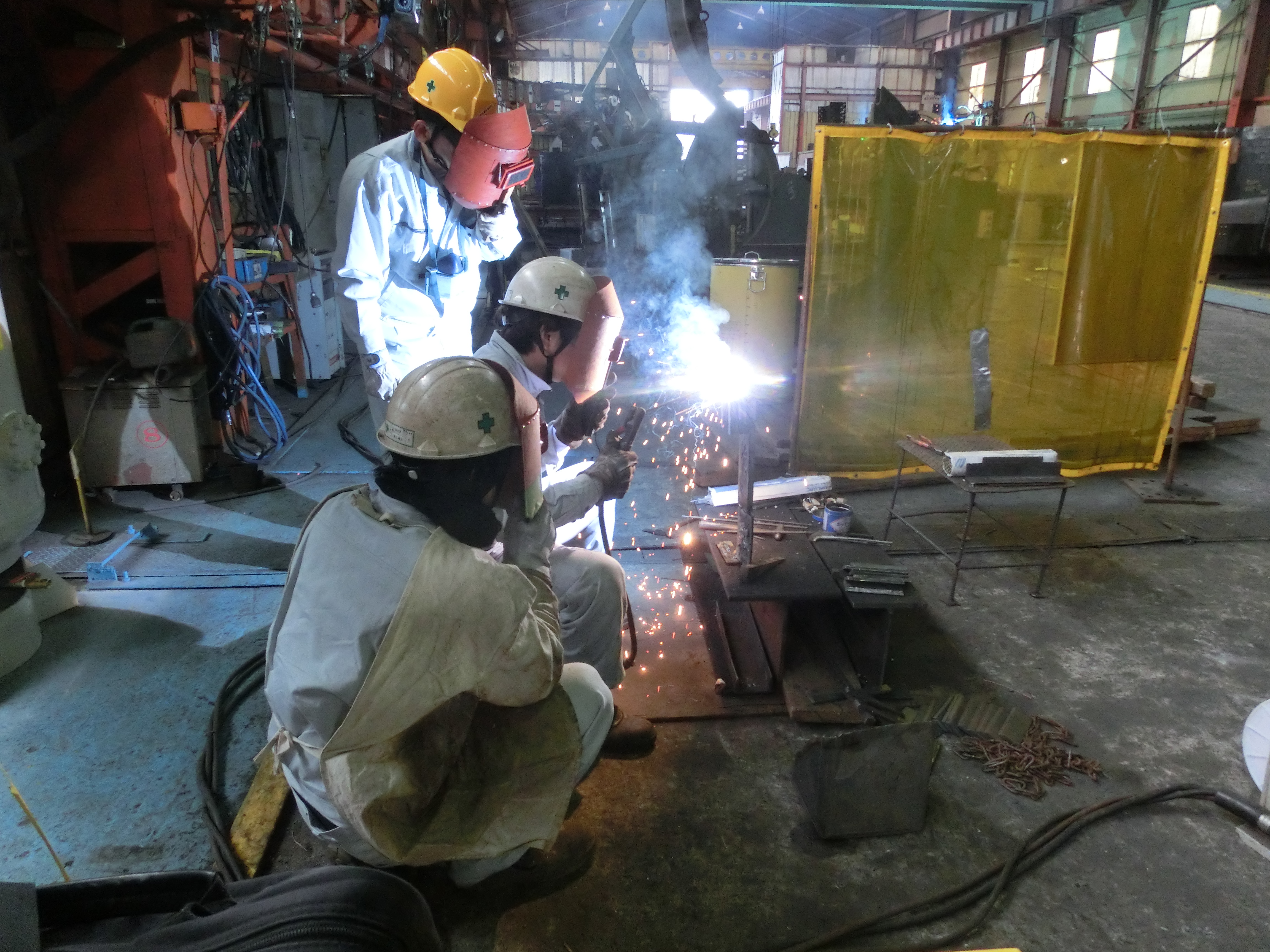 建築大工の実技指導